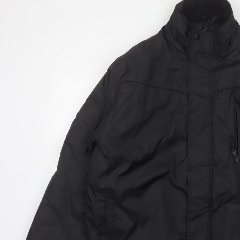 George Men’s Black XL Padded Full Zip Winter Jacket
