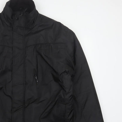 George Men’s Black XL Padded Full Zip Winter Jacket
