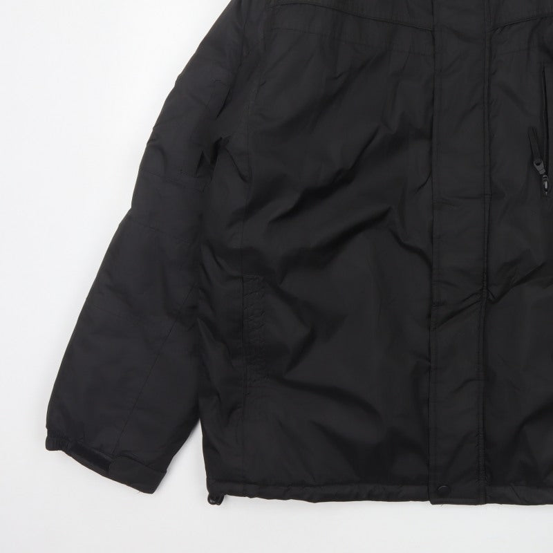 George Men’s Black XL Padded Full Zip Winter Jacket