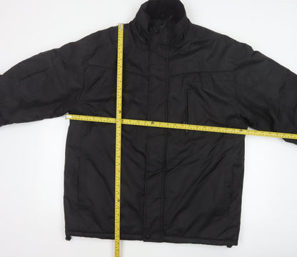 George Men’s Black XL Padded Full Zip Winter Jacket