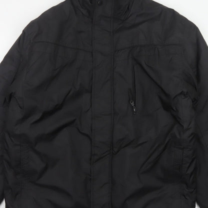 George Men’s Black XL Padded Full Zip Winter Jacket