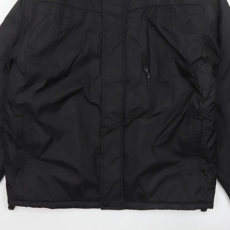George Men’s Black XL Padded Full Zip Winter Jacket