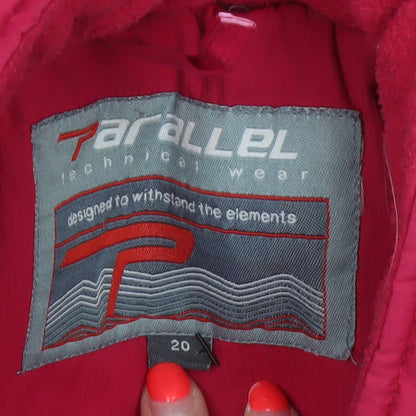 Parallel Women’s Pink Size 20 Ski Jacket Insulated Full Zip
