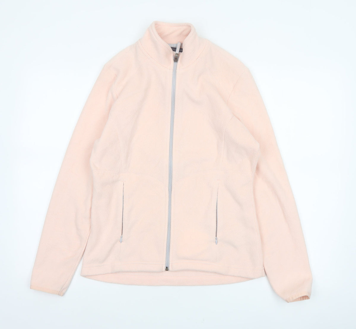 Marks and Spencer Women Pink UK 10 Fleece Full Zip Basic Jacket