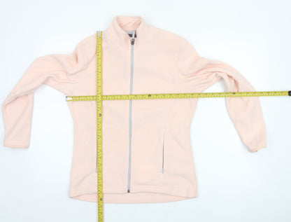 Marks and Spencer Women Pink UK 10 Fleece Full Zip Basic Jacket