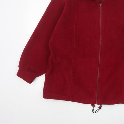 Marks & Spencer Women’s Red UK 16 Fleece Full Zip Jacket
