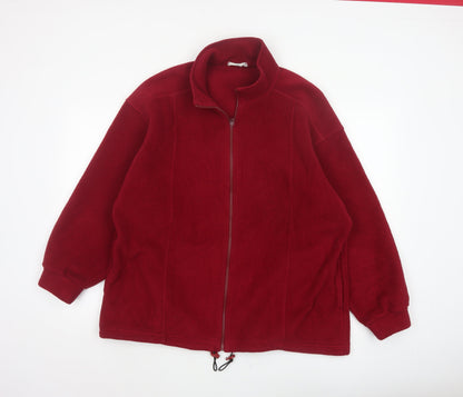 Marks & Spencer Women’s Red UK 16 Fleece Full Zip Jacket