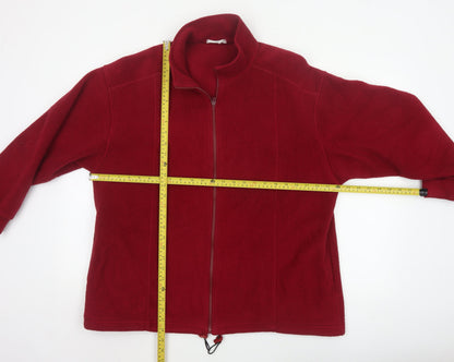 Marks & Spencer Women’s Red UK 16 Fleece Full Zip Jacket