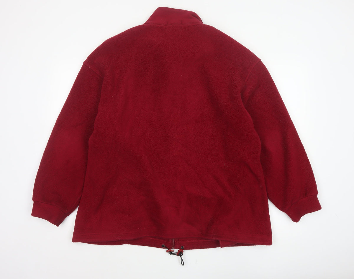 Marks & Spencer Women’s Red UK 16 Fleece Full Zip Jacket