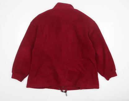 Marks & Spencer Women’s Red UK 16 Fleece Full Zip Jacket