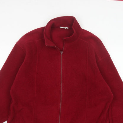 Marks & Spencer Women’s Red UK 16 Fleece Full Zip Jacket