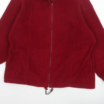 Marks & Spencer Women’s Red UK 16 Fleece Full Zip Jacket