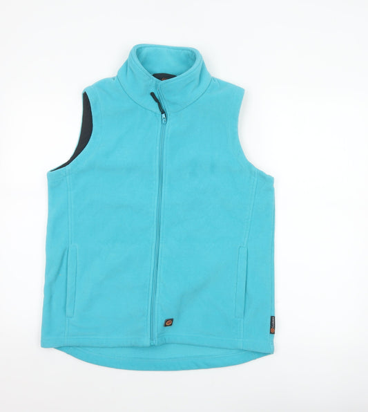 Gondwana Women’s Blue Size 10 Fleece Bodywarmer Full Zip Pockets