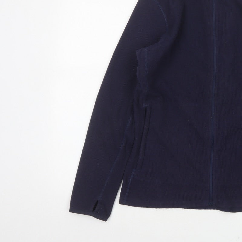 Rohan Women’s Navy S Microgrid Stowaway Full Zip Lightweight Jacket
