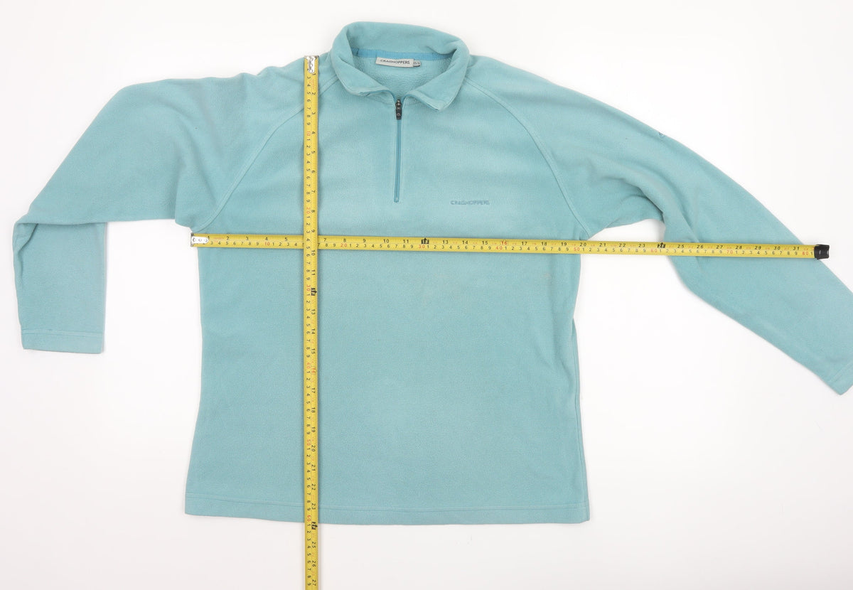 Craghoppers Women’s Blue UK 12 1/4 Zip Fleece Sweatshirt Hiking