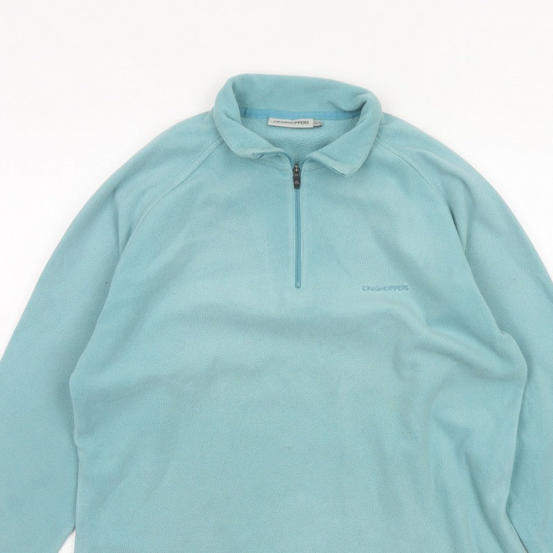 Craghoppers Women’s Blue UK 12 1/4 Zip Fleece Sweatshirt Hiking
