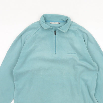 Craghoppers Women’s Blue UK 12 1/4 Zip Fleece Sweatshirt Hiking