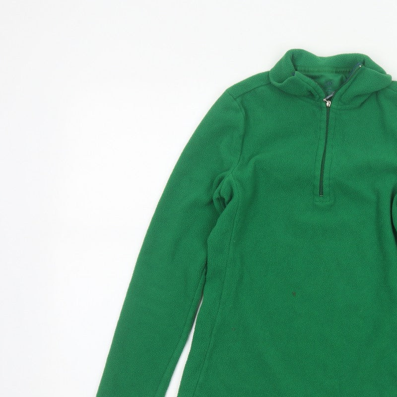 Gap Women’s Green XS Fleece 1/4 Zip High Neck Pullover Sweatshirt