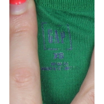 Gap Women’s Green XS Fleece 1/4 Zip High Neck Pullover Sweatshirt