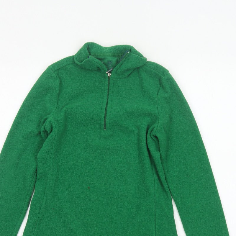 Gap Women’s Green XS Fleece 1/4 Zip High Neck Pullover Sweatshirt