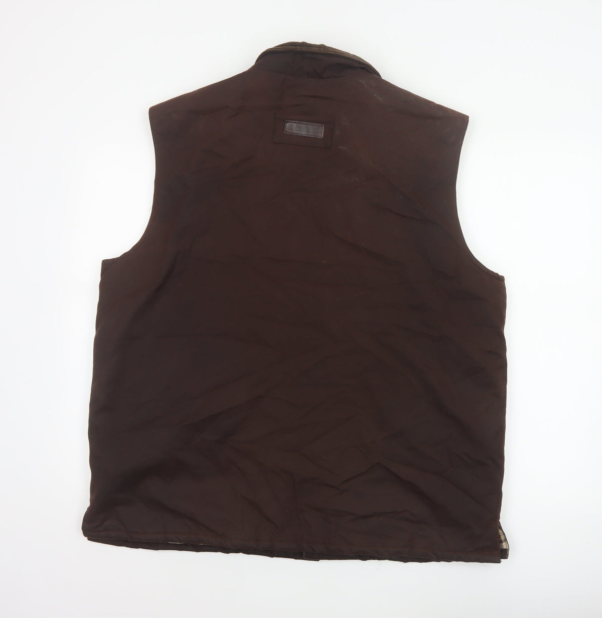 P.G.FIELD Men’s Brown L Waxed Cotton Countrywear Padded Waistcoat