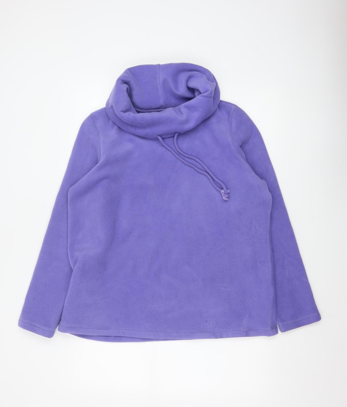 Lands' End Women Purple Petite UK 16 Fleece Pullover Hoodie