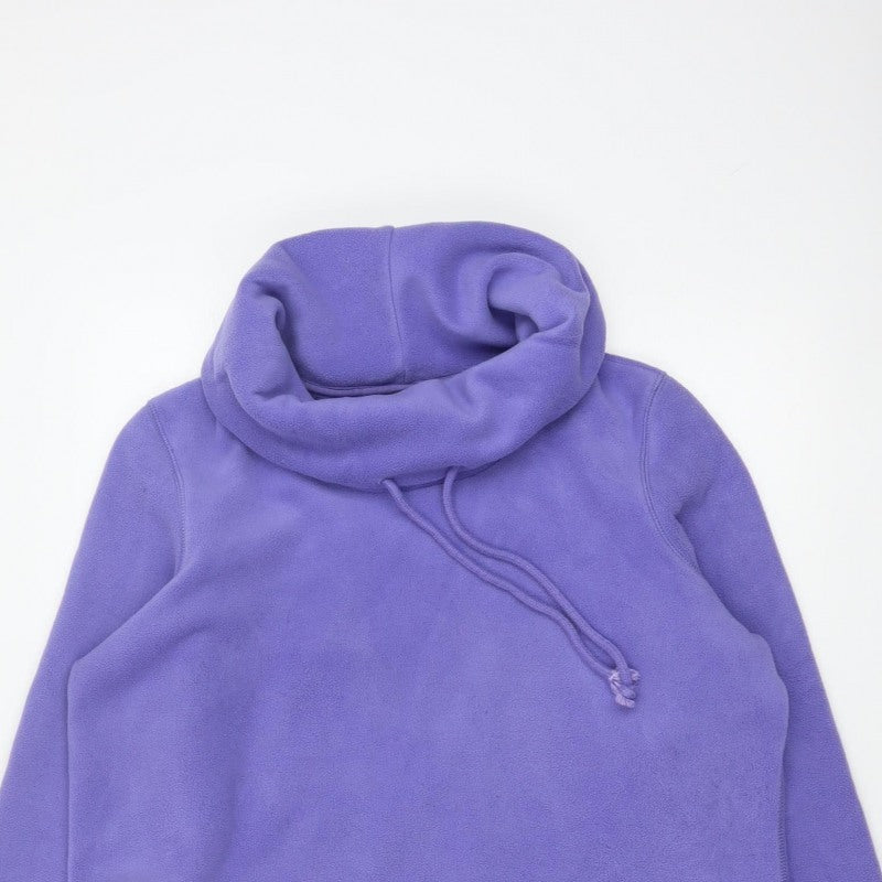 Lands' End Women Purple Petite UK 16 Fleece Pullover Hoodie