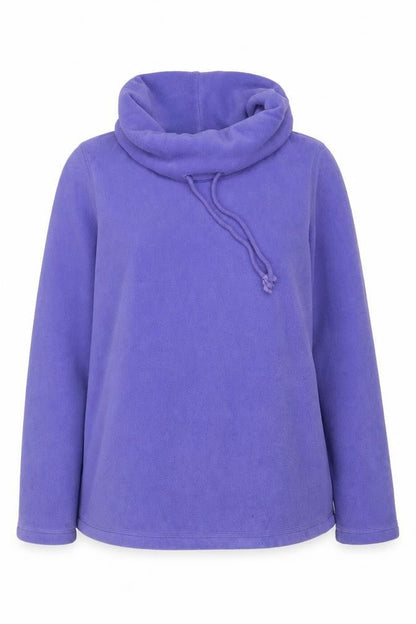 Lands' End Women Purple Petite UK 16 Fleece Pullover Hoodie