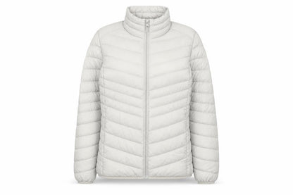George Women’s Cream UK 16 Quilted Puffer Jacket Full Zip