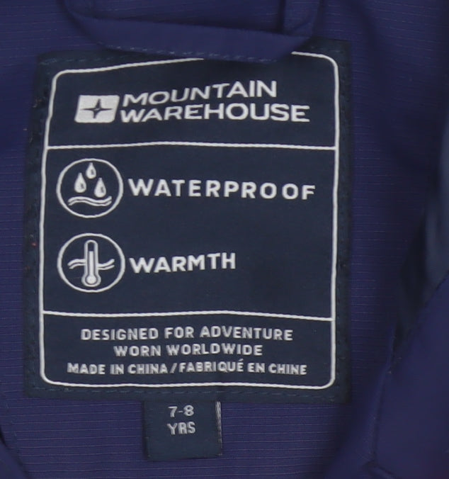 Mountain Warehouse Boys Multicoloured 7-8 Years Waterproof Ski Jacket