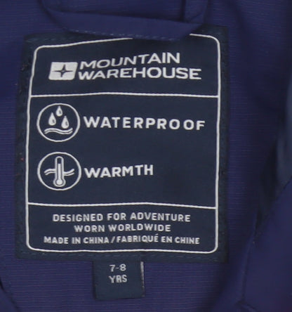 Mountain Warehouse Boys Multicoloured 7-8 Years Waterproof Ski Jacket