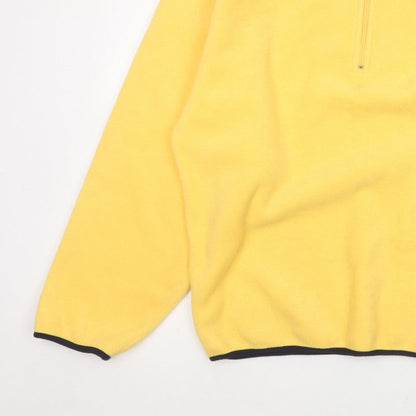 Nautica Men’s Yellow XL 1/2 Zip Fleece Pullover Sweatshirt Logo