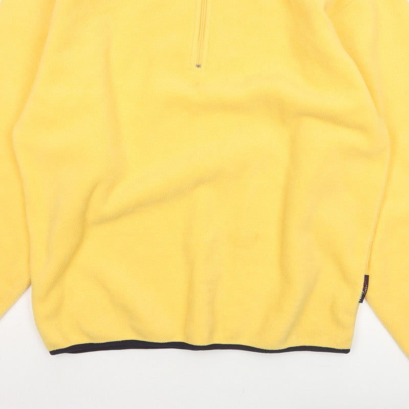 Nautica Men’s Yellow XL 1/2 Zip Fleece Pullover Sweatshirt Logo