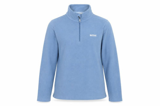 Regatta Women Blue UK 12 1/4 Zip Fleece Pullover Sweatshirt