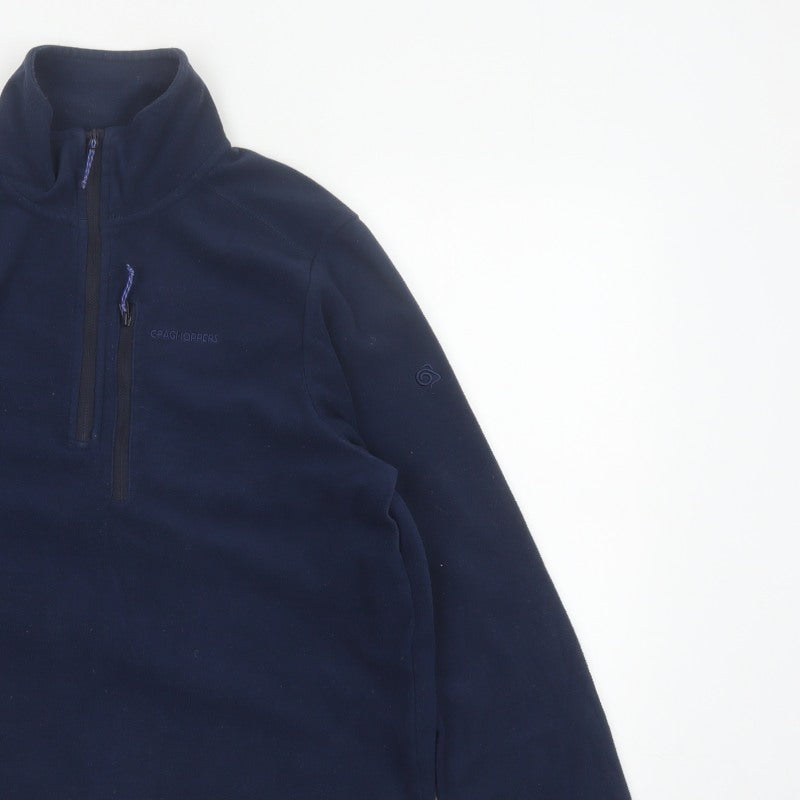 Craghoppers Men's Blue S Half Zip Fleece Sweatshirt Outdoor Hiking