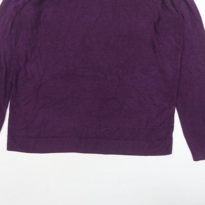 Maine New England Women Purple UK 18 Pullover Crew Neck Knit Jumper