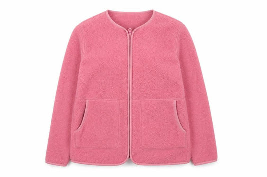 M&S Women’s Pink XS Fleece Full Zip Pocket Jacket