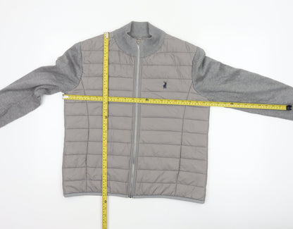 POLO Women’s Grey M Quilted Puffer Jacket Full Zip