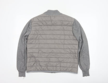 POLO Women’s Grey M Quilted Puffer Jacket Full Zip