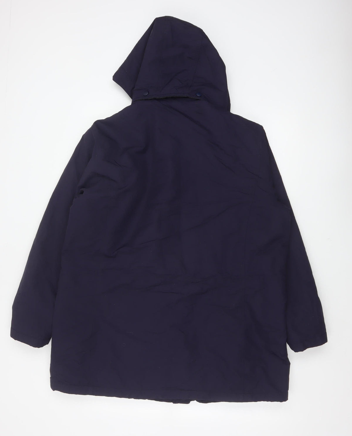 Lands' End Women's Navy UK 16 Petite Hooded Parka Jacket