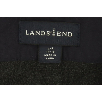 Lands' End Women's Navy UK 16 Petite Hooded Parka Jacket