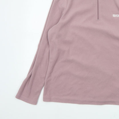 Regatta Women’s Pink UK 16 1/4 Zip Fleece Pullover Sweatshirt