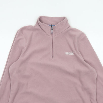 Regatta Women’s Pink UK 16 1/4 Zip Fleece Pullover Sweatshirt