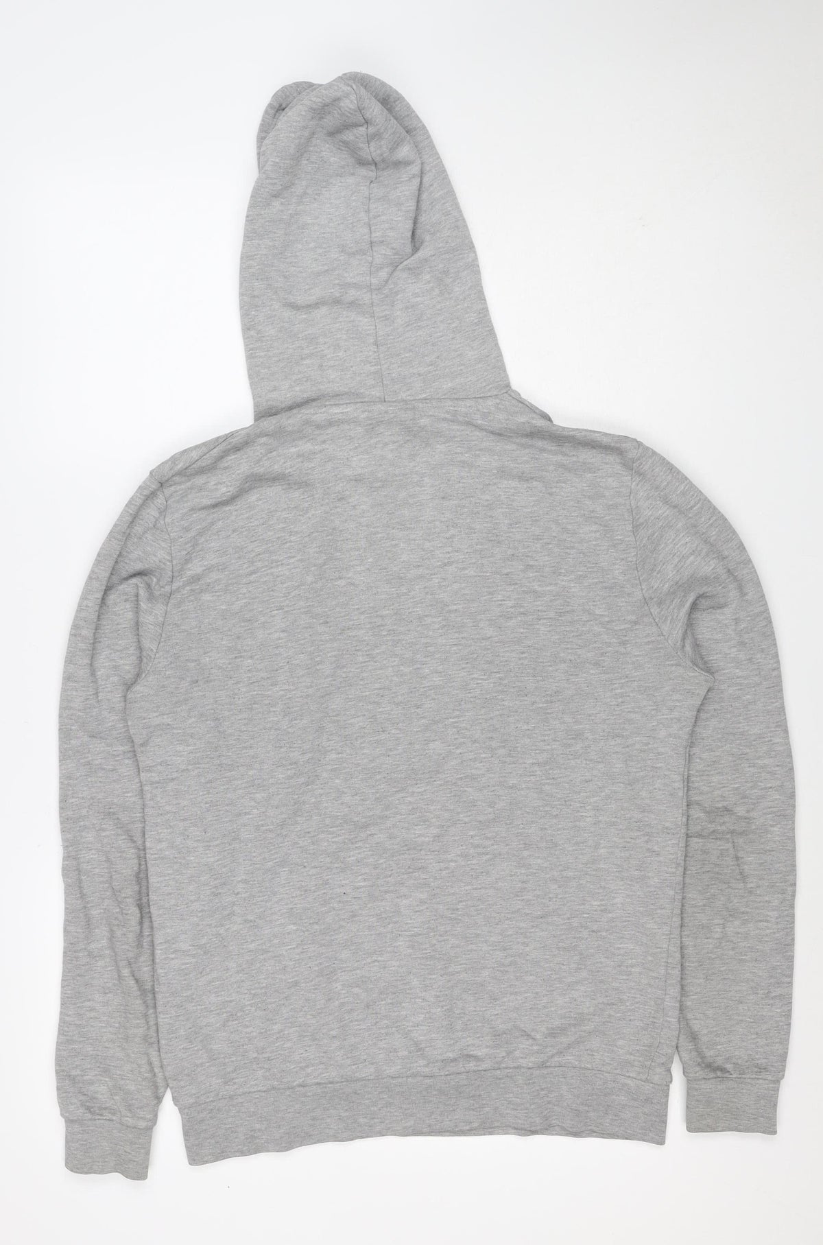 ASOS Men’s Grey S Pullover Hoodie Drawstring Pocket Cotton Blend