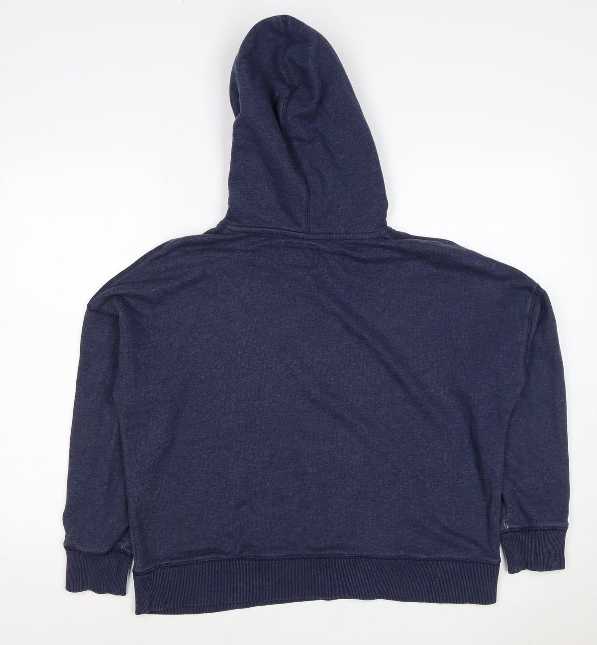 Roots Men’s Blue Logo Pullover Hoodie Size M Cotton Blend