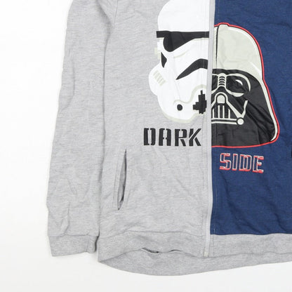 Character.com Boys Star Wars Grey Blue 12-13 Years Full Zip Hoodie