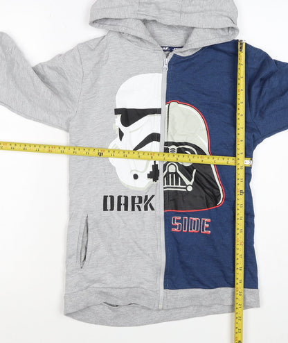 Character.com Boys Star Wars Grey Blue 12-13 Years Full Zip Hoodie