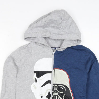 Character.com Boys Star Wars Grey Blue 12-13 Years Full Zip Hoodie
