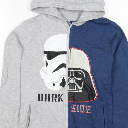 Character.com Boys Star Wars Grey Blue 12-13 Years Full Zip Hoodie
