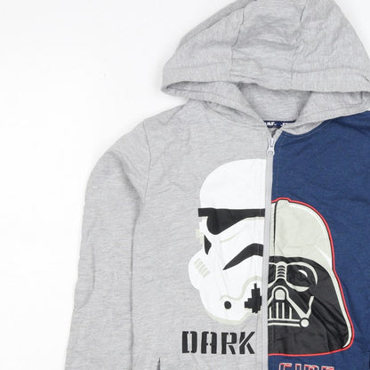 Character.com Boys Star Wars Grey Blue 12-13 Years Full Zip Hoodie